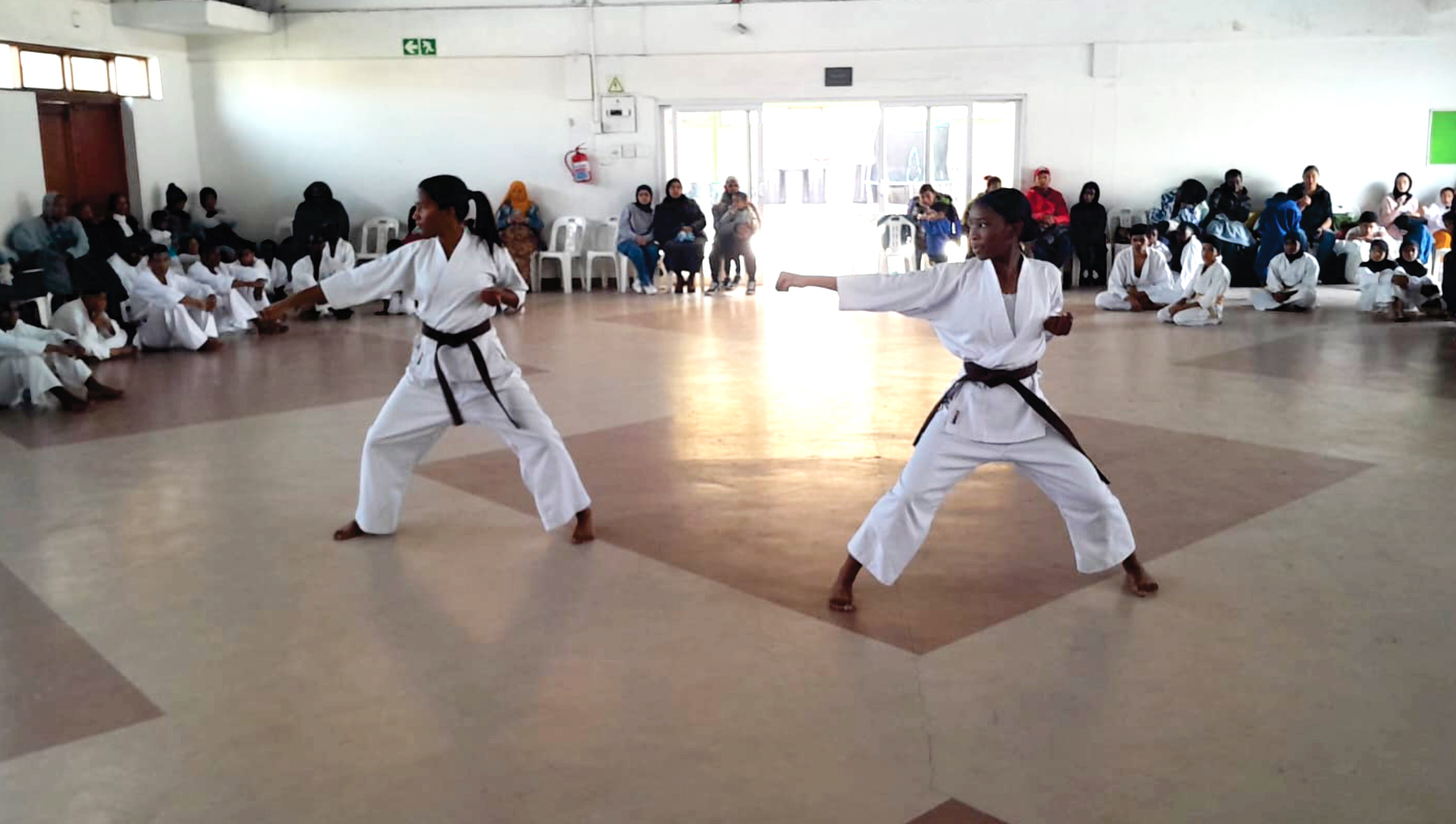 random photos and videos of karate kai international students